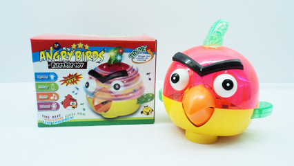 热销新品 电动万向灯光音乐愤怒的小鸟，引领模型玩具新潮流